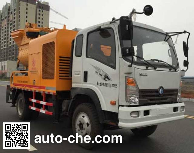 Бетононасос на базе грузового автомобиля Pengxiang Sintoon PXT5121THB